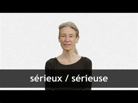 serieuze|English translation of sérieux